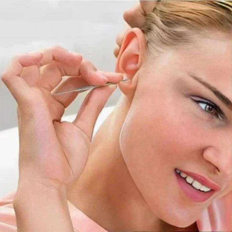 (🔥 Kupite 1 in dobite 1 gratis🔥)Premium 6-in-1 Stainless Steel Ear Cleaning Kit – Safe, Polished, Non-Irritating Earwax Remover Tools with Carry Case