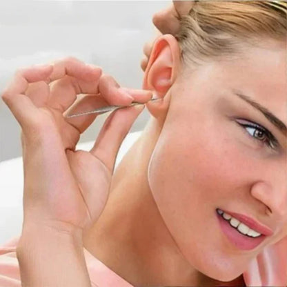 (🔥 Kupite 1 in dobite 1 gratis🔥)Premium 6-in-1 Stainless Steel Ear Cleaning Kit – Safe, Polished, Non-Irritating Earwax Remover Tools with Carry Case