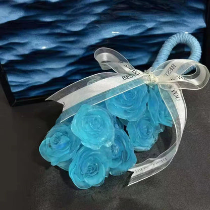 Ročno izdelan šopek kristalnega mila z vrtnicami