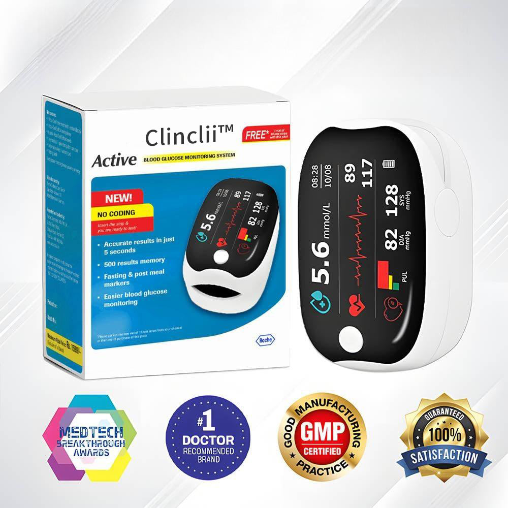 Clinclii™ GlucoSense Laser Blood Glucose Monitoring Device - spiiyle
