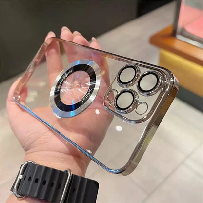 Transparentní magnetické pouzdro pro iPhone - spiiyle