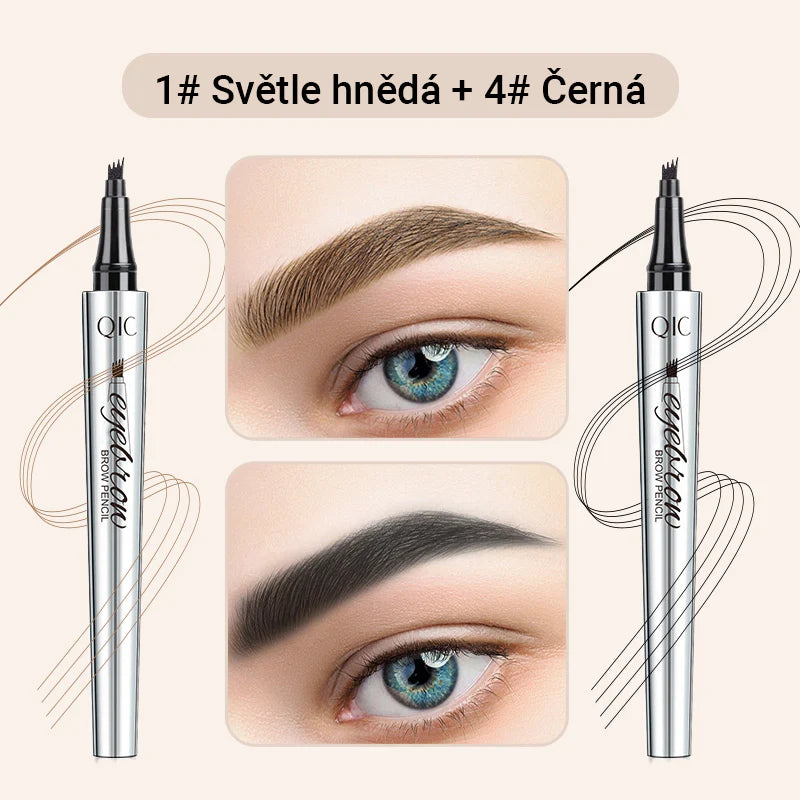 Večnamenski svinčnik za obrvi s 4 konicami (2 kosa) - spiiyle