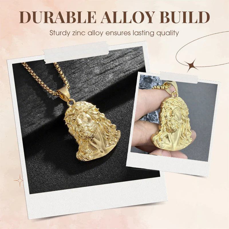 Ogrlica z obeskom, ki prikazuje podobo Jezusa