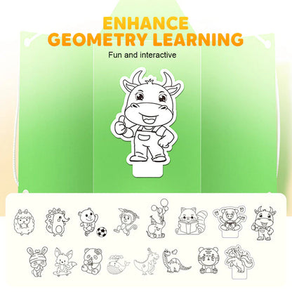 Učna knjiga za 3D geometrijo z vlečenjem vrvice