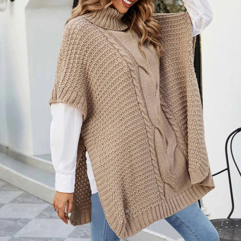 Ženski pulover s širokim pasom - spiiyle