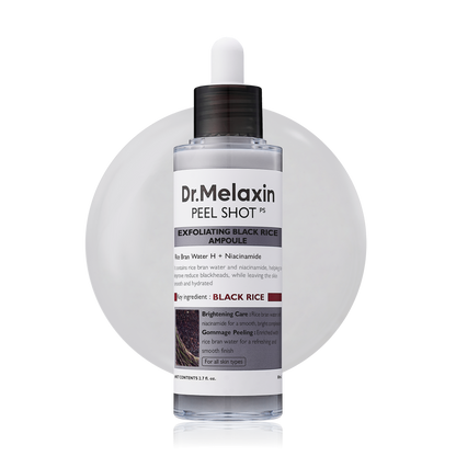 Korejski Dr. Melaxin beli in črni rižev piling, vlažilna esenca, vlažilni nežen piling, mehčalni serum za nego kože - spiiyle