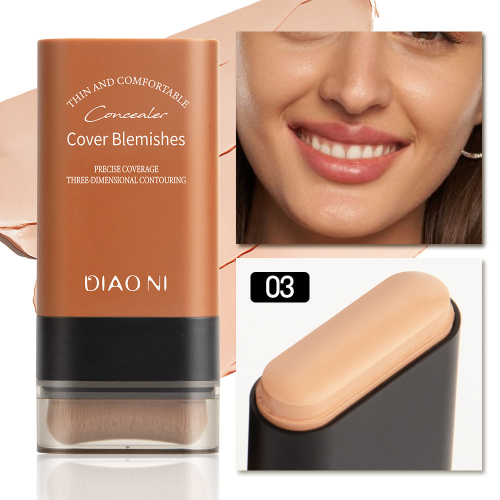 （🔥 Kupite 1, dobite 1 gratis🔥）✨2025 Instant Concealing Foundation Stick with Built-in Brush - spiiyle