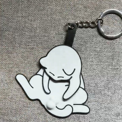 Igranje z jajci in obeskom za ključe z muckom - spiiyle