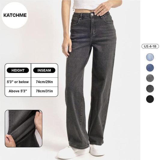 Najbolje prodajane ženske ravne kavbojke s širokimi hlačnicami – vrhunsko pranje, elegantne brez napora in popolne za vsakodnevno nošenje