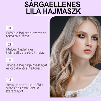 Vijolična maska za blond lase – odstranjuje rumene tone, vrača sijaj in ščiti barvo - spiiyle