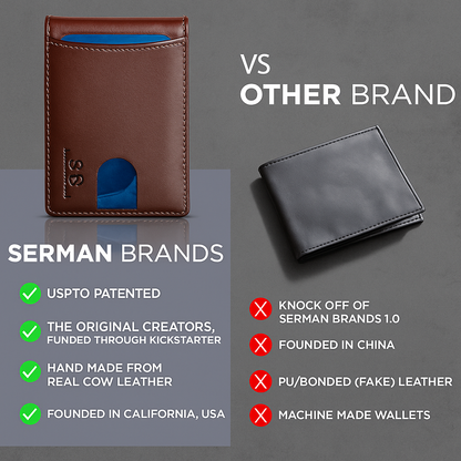 Moška denarnica z RFID blokado in režo za AirTag – ročno izdelana usnjena denarnica z držalom za kartice s hitrim dostopom in veliko prostornino