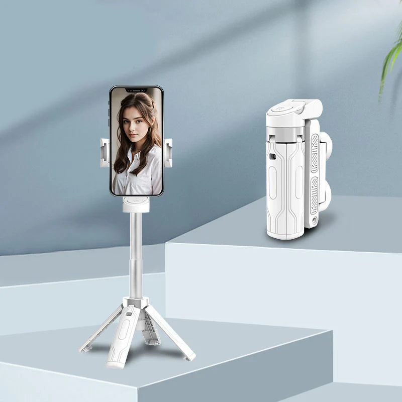 ?⏳Žepna zložljiva Bluetooth selfie palica z vgrajenim stojalom? - spiiyle