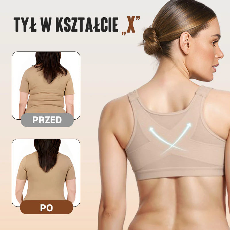 Biustonosz Bezprzewodowy z Zapięciem z Przodu dla Kobiet - spiiyle