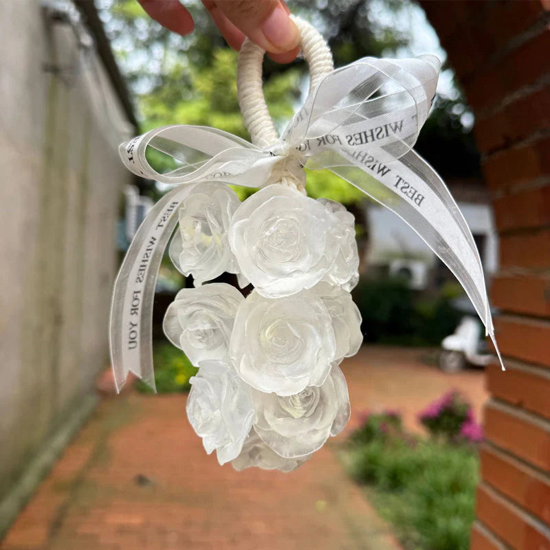 Ročno izdelan šopek kristalnega mila z vrtnicami