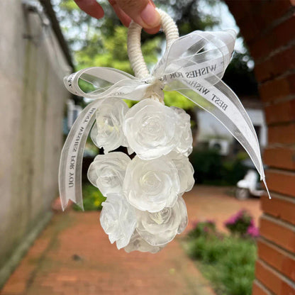 Ročno izdelan šopek kristalnega mila z vrtnicami