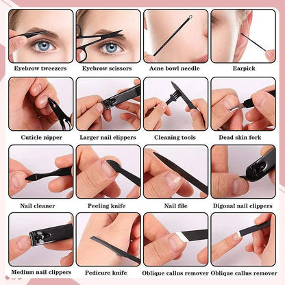 Komplet za nego nohtov 16 kosov (10 barv)