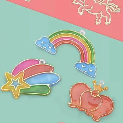 Komplet za umetnost in obrt DIY s kristalnimi barvami - spiiyle