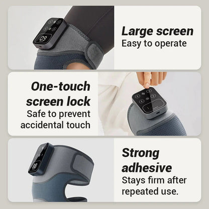 Ogrevan masažer za kolena – toplotna terapija + vibracijska masaža + dolga življenjska doba baterije