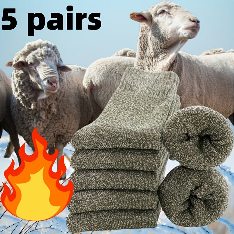 （🔥Časovno omejen popust）Odebeljene flis nogavice iz bombaža do sredine meč