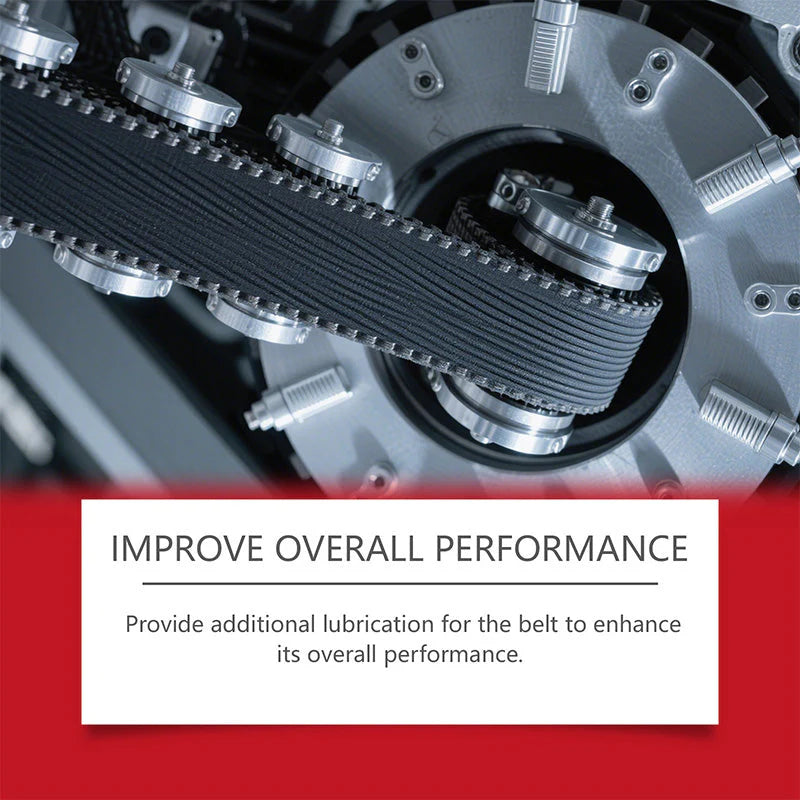 Mazivo za jermen in sprej za zmanjšanje hrupa – podaljšajte življenjsko dobo jermena, odpravite škripanje in zaščitite motor
