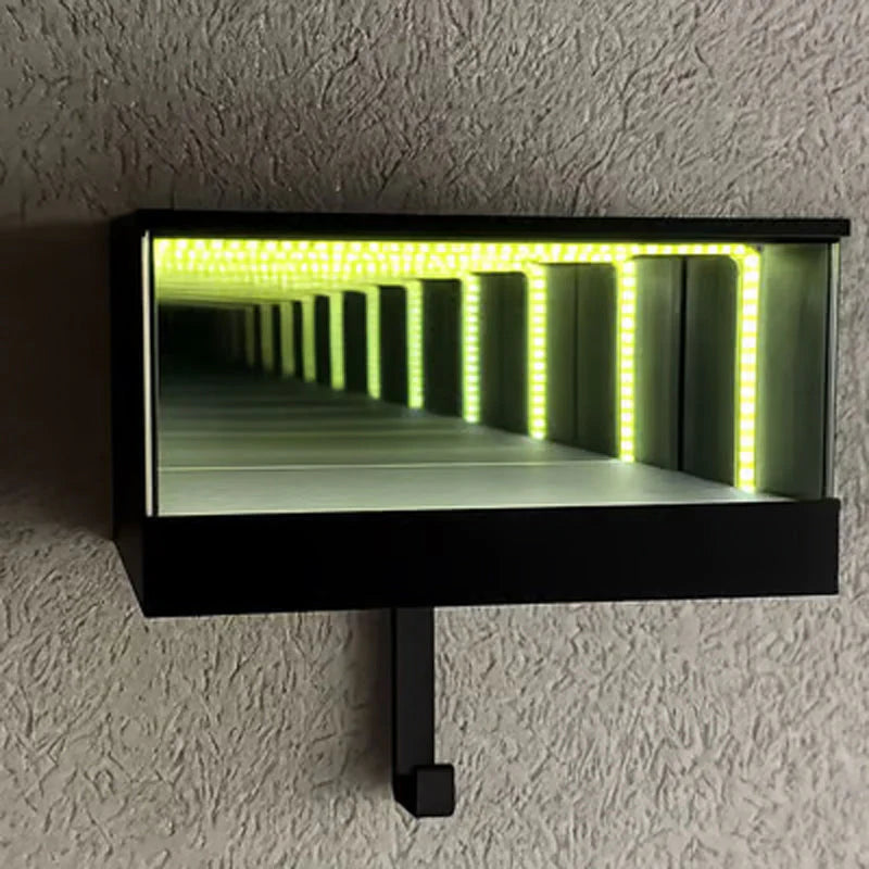 Obesek za ključe za avtomobil z LED osvetlitvijo Infinity Mirror