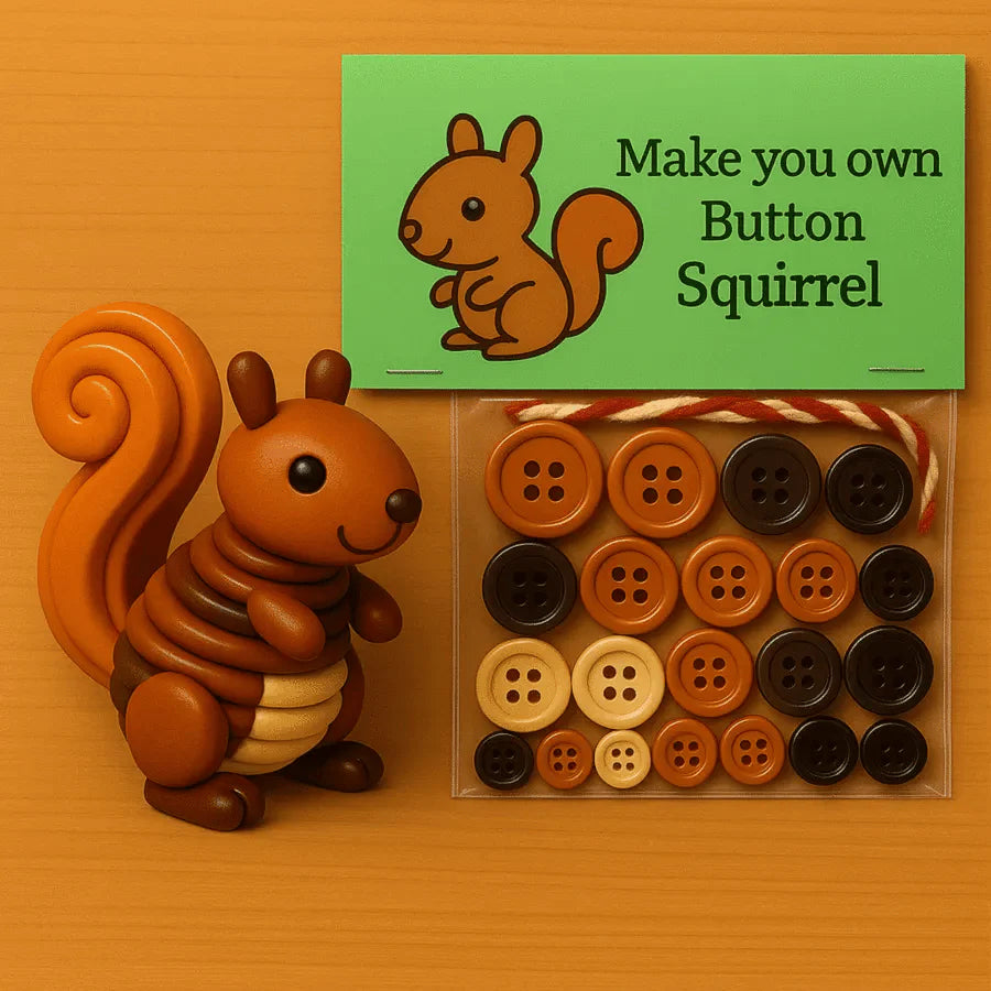 Naredi sam božični živalski okraski iz gumbov