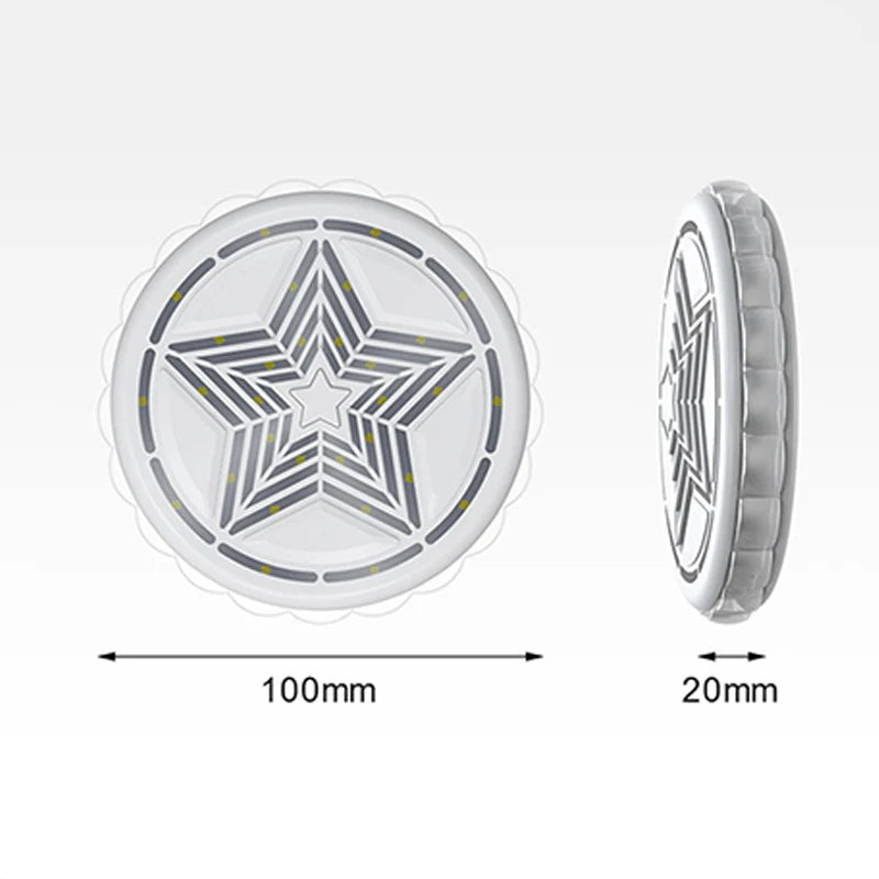 Ambientalna avtomobilska osvetlitev Magnetic Star｜Večnačinska osvetlitev｜Hitro polnjenje USB-C｜Glasovno upravljanje