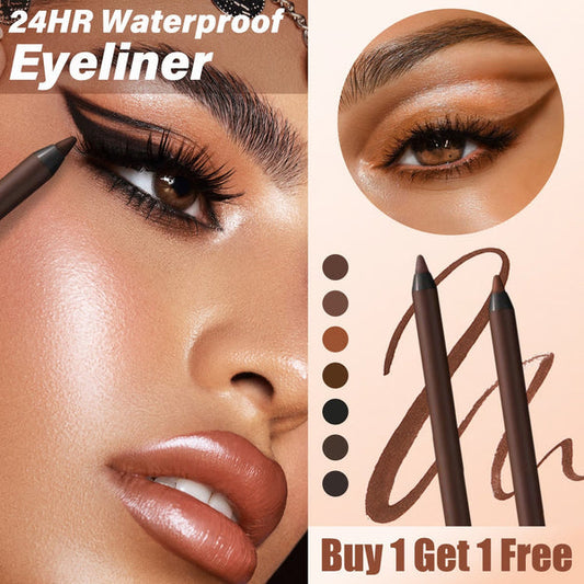 （🔥 Kupite 1  dobite 1 gratis🔥）24-urni vodoodporni eyeliner Duo svinčnik za oči, ki ga je mogoče ošiliti