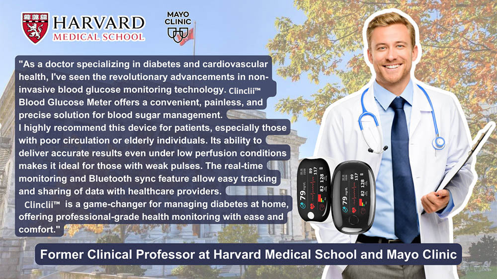 Clinclii™ GlucoSense Laser Blood Glucose Monitoring Device - spiiyle