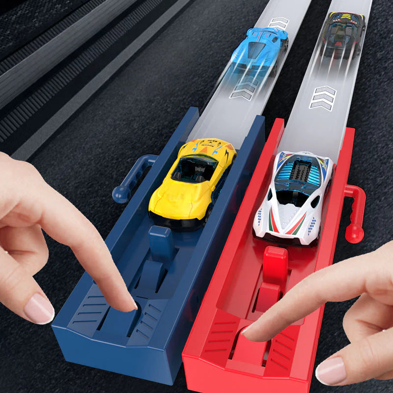 Otroški komplet dirkališča za dvojni izstreljevalec avtomobilov