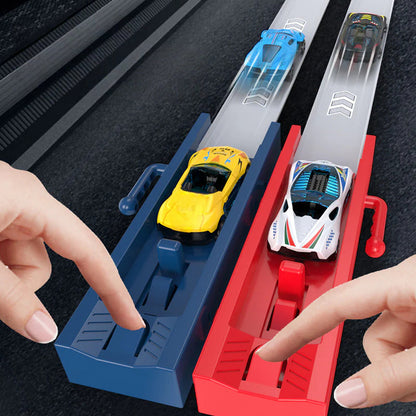 Otroški komplet dirkališča za dvojni izstreljevalec avtomobilov