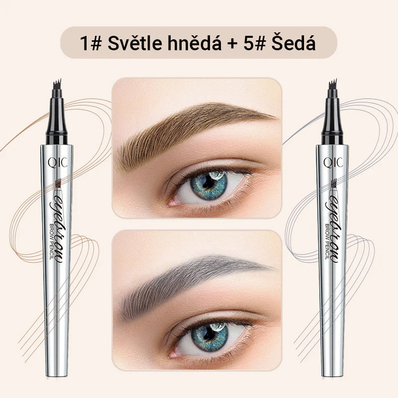 Večnamenski svinčnik za obrvi s 4 konicami (2 kosa) - spiiyle