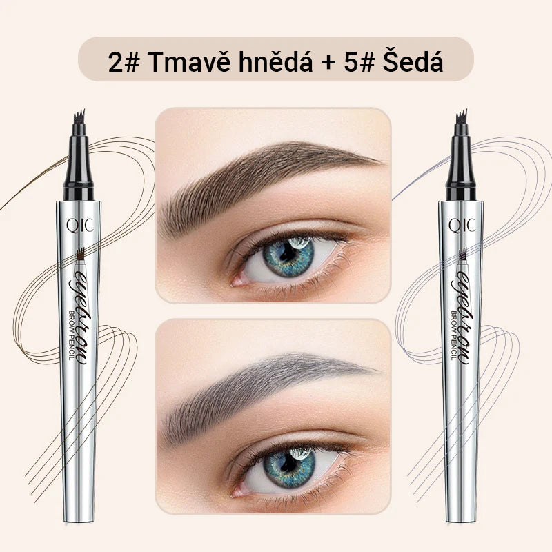 Večnamenski svinčnik za obrvi s 4 konicami (2 kosa) - spiiyle