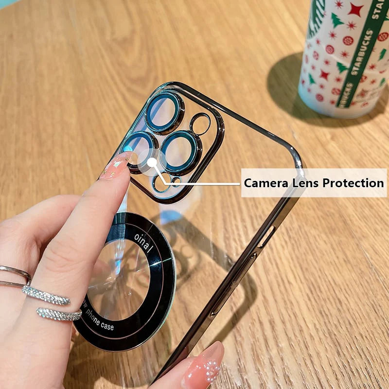 Transparentní magnetické pouzdro pro iPhone - spiiyle