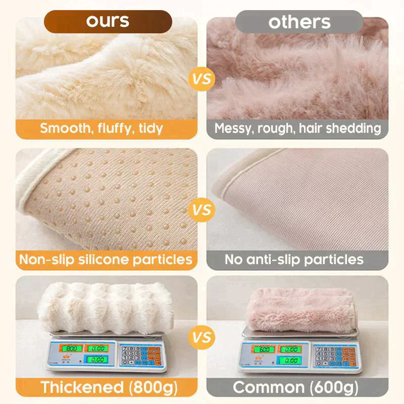 Debela plišasta prevleka za kavč z zajčkom