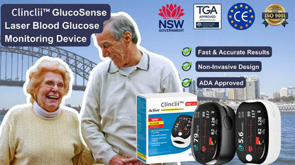 Clinclii™ GlucoSense Laser Blood Glucose Monitoring Device - spiiyle