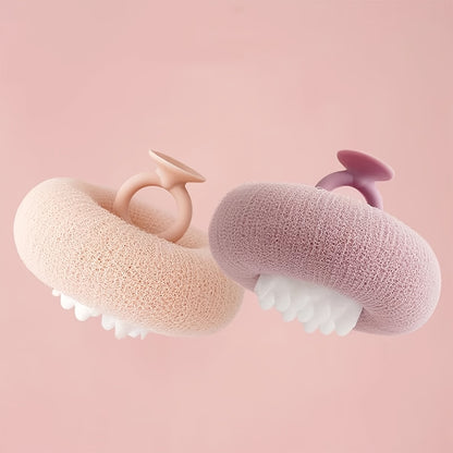 Prisesek za prhanje s sončnično kroglico in gobico za piling