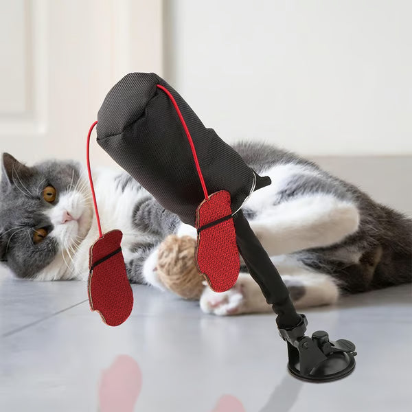 Interaktivna mačja igrača v obliki boksarske vreče - spiiyle