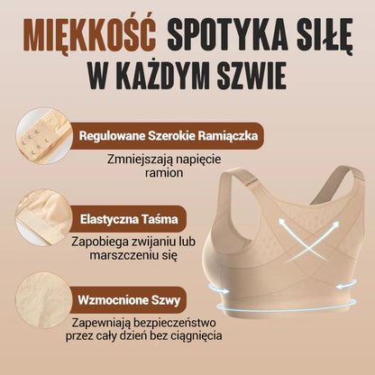 Biustonosz Bezprzewodowy z Zapięciem z Przodu dla Kobiet - spiiyle