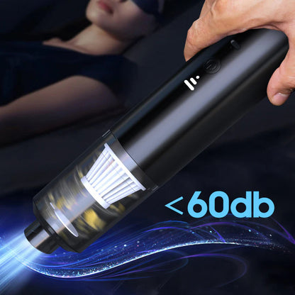 Portable Wireless Car Vacuum Cleaner｜Strong Suction · Low Noise · High-Efficiency Filter｜Multi-Purpose Cleaning