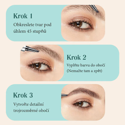 Večnamenski svinčnik za obrvi s 4 konicami (2 kosa) - spiiyle