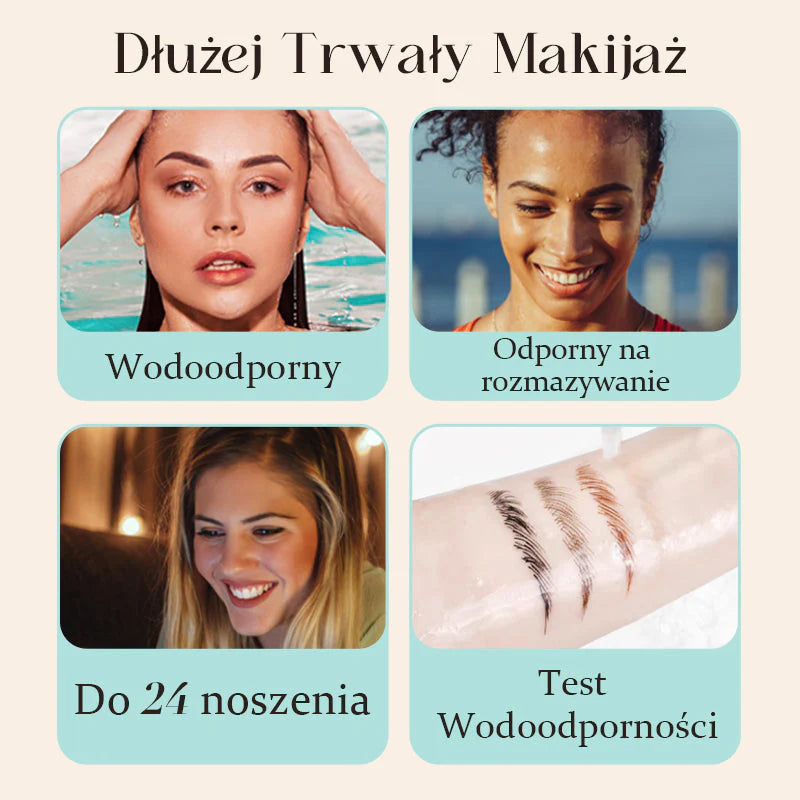 【Kupite 1, dobite 1 gratis】☔Visokokakovosten vodoodporen svinčnik za obrvi s 4 vilicami - spiiyle