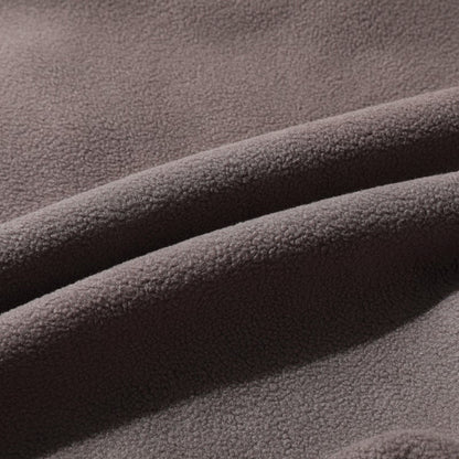 Moška dvostranska topla jakna s kapuco iz umetnega flisa