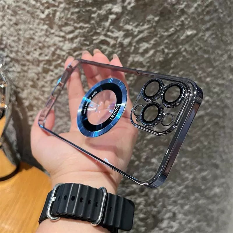 Transparentní magnetické pouzdro pro iPhone - spiiyle