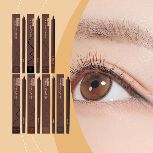 （🔥 Kupite 1  dobite 1 gratis🔥）24-urni vodoodporni eyeliner Duo svinčnik za oči, ki ga je mogoče ošiliti