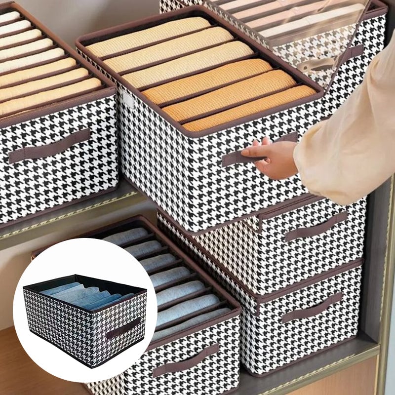 Zložljiv organizator za kavbojke za omaro