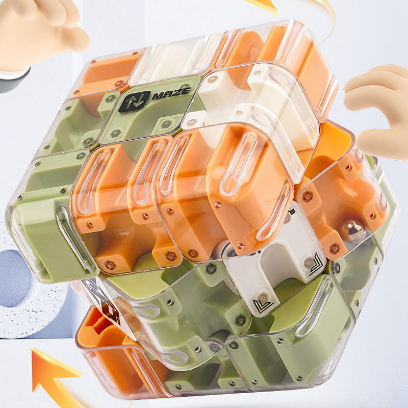 Zabavna 3D kockasta sestavljanka labirint - spiiyle