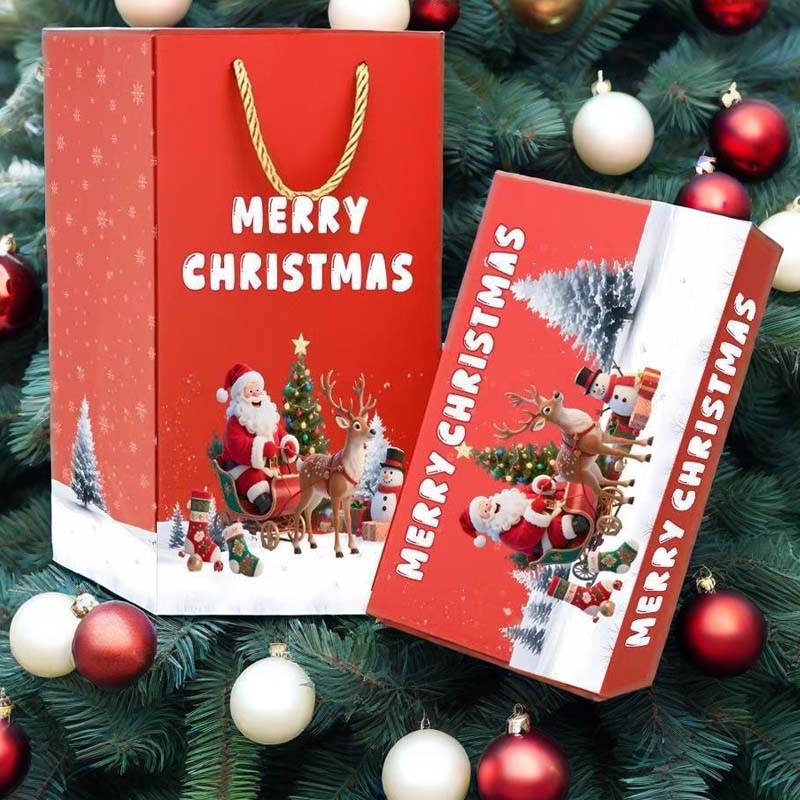 Unikátna skladacia vyskakovacia vianočná darčeková krabička - spiiyle